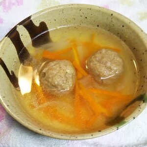 白菜と人参の肉団子スープ☆彡